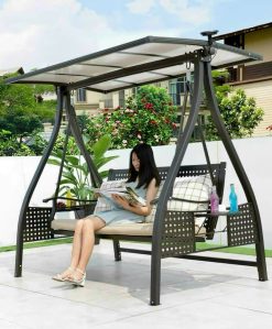 Xích Đu 3 Chỗ Nhập Khẩu ( Mái Che Pin Mặt Trời) XDN31