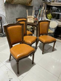 Bộ Bàn Ăn Tròn 10 Ghế Louis Gỗ Sồi BT1011