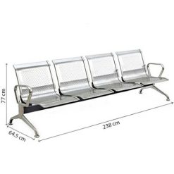 Ghế Băng Phòng Chờ 4 Chỗ Inox GB 04